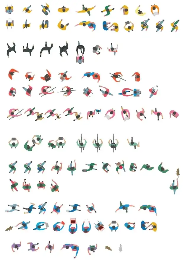 【剪影人物】免扣素材,PSD AI 多格式 多风格 多元素 源文件