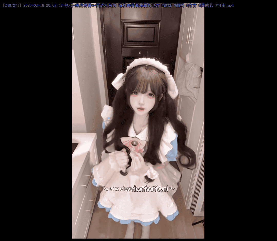 【独家4K60帧】 🔥来点宫酱w(河南萌妹)🔥 美女动态舞蹈壁纸B站/抖音/快手知名博主视频274个合集 6.7GB