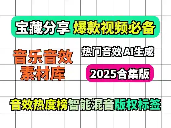 2025热门音乐音效素材库合集 已自用筛选过